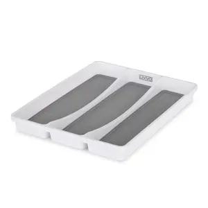 LIVIVO 3 Compartment Plastic Kitchen Cutlery Tray - Utensils, Spoon & Fork Storage Organiser Drawer