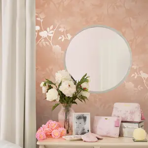 Laura Ashley Eglantine Contemporary Blush Trail Smooth Wallpaper Sample