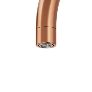 GoodHome Zanthe Copper effect Kitchen Side lever Tap