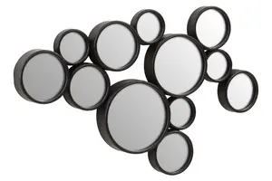 Interiors by Premier Persephone Black Finish Wall Mirror