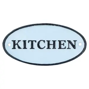 Kitchen Cast Iron Sign Plaque Door Wall House Home Gate Post Cafe Restaurant