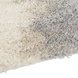 Shaggy Area Rug 200 x 300 cm White and Grey MARTUNI