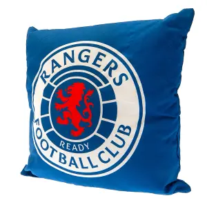 Rangers FC Filled Cushion Royal Blue/White/Red (One Size)