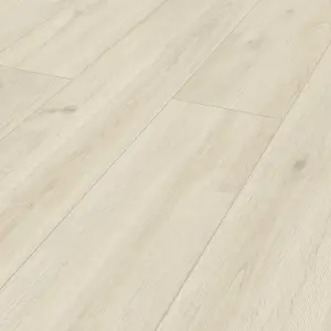 Italo White Bleached Wood effect Click vinyl Plank Sample