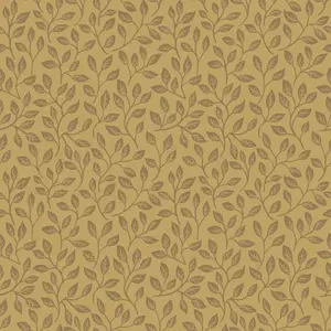 Galerie Apelviken Yellow Gold Leaf Trail Smooth Wallpaper