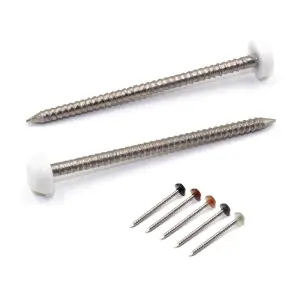 Rapierstar StarPin Polymer Headed Pins - 40mm, White