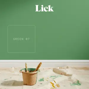 Lick Green 07 Matt Emulsion paint, 2.5L