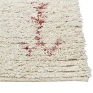 Cotton Area Rug 160 x 230 cm Beige BETTIAH