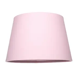 Traditional Linen Fabric Drum Shade for Pendant & Lampshade Pink / 19cm H x 30cm W x 30cm D