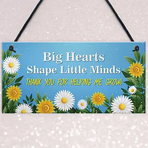 Red Ocean Teacher Plaque Teacher Appreciation Gifts, Hanging Sign Gifts for Teachers, Teaching Assistant TA