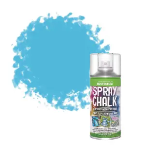 Rust-Oleum Decorative Blue Chalky Topcoat Spray paint, 150ml