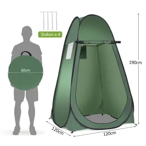 Costway Beach Pop up Changing Tent Folding Camping Shower Tent with Window