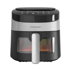 Cookology 4.2L Air Fryer with Viewing Window & Digital Controls - CAF42DI Black & Stainless Steel