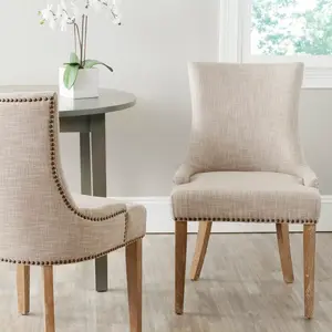 Baumgarten Upholstered Dining Chair (Set of 2) Grey