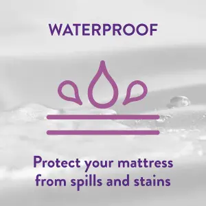 Slumberdown Waterproof Mattress Protector, Double