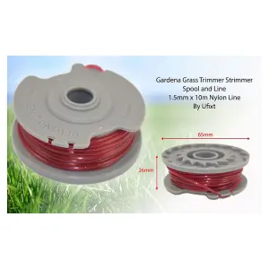 Gardena Grass Strimmer Trimmer Spool and Line 1.5mm x 10m by Ufixt