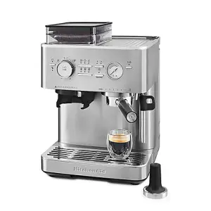 KitchenAid Semi Automatic Espresso Machine with Burr Grinder Stainless Steel