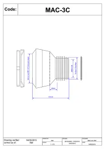 McAlpine MAC-3C 97-107mm Inlet Straight MACFIT WC Connector