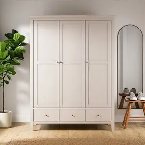 Dunelm Lynton Triple Wardrobe, Farmhouse, Lynton Natural