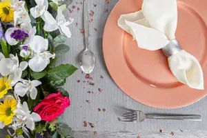 Metallic Charger Plates - Rose Gold - 33cm - Pack of 6 - Table Decoration Plates by Harbour Housewares