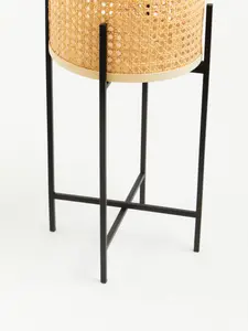 Interiors by Premier Sturdy Large Planter, Handwoven Detailing On Small Outdoor Planters, Contemporary Planter For Flowers