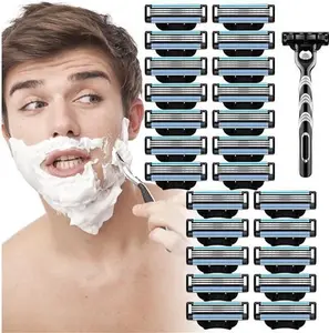 24PCS For Gillette Mach 3 Manual Razor Blades