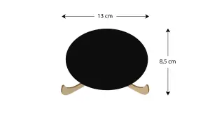 ALLboards Table top chalkboards OVAL SHAPE - set of 10