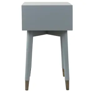 1 Drawer Bedside Table Grey