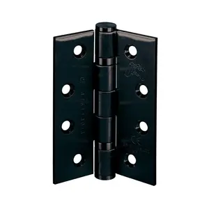 10cm H X 2.3cm W Butt Bearing Pair Door Hinges Black