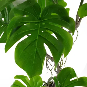 60cm Artificial Twisted Stem Vine Monstera Plant