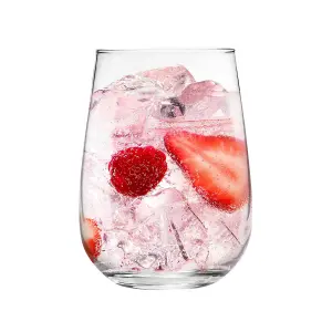 Argon Tableware - Corto Stemless Gin Glasses - 590ml - Pack of 6 - Clear