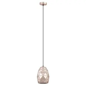 Luminosa Modern Hanging Pendant Golden Champagne 1 Light , E27