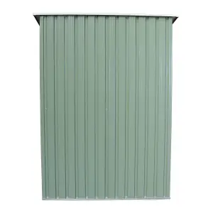 Charles Bentley 4.7ft x 3ft Metal Storage Shed Chest Small Green Roof Door Apex