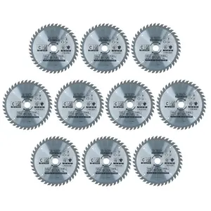 Circular Saw Blade 165mm x 16 / 20mm 40 Teeth TCT Cutting Disc Wood 10pc