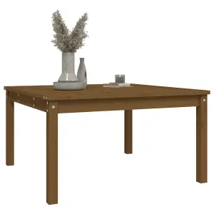 Berkfield Garden Table Honey Brown 82.5x82.5x45 cm Solid Wood Pine