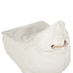 Beliani Traditional Bean Bag Light Beige DROP