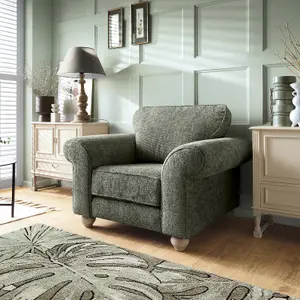 Ingrid Collection Armchair in Rifle Green