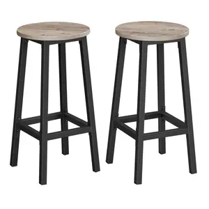 Hemel Bar Stool (Set of 2) Grey