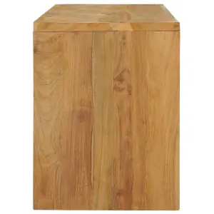 Berkfield TV Cabinet 100x35x45 cm Solid Teak Wood