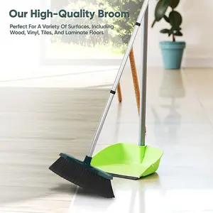 12 inch Broom Soft Bristle Cleaning Sweeping Brush Floor Scrubber Indoor Kitchen