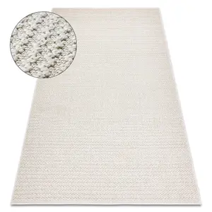 Carpet JERSEY 19236 cream - structural, loop BOHO  60x100 cm