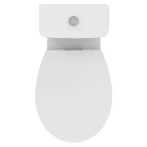 Ideal Standard Tirso White Close-coupled Round Toilet set with Soft close seat & Close coupled cistern