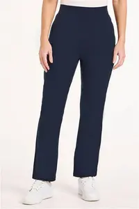 Bonmarche Navy Plain Yoga Pants, Size: 28