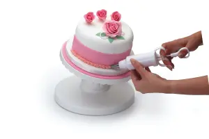 New KitchenCraft Sweetly Does It Tilting Turntable Cake Decorating Stand