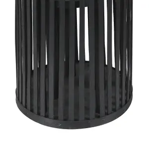 Beliani Boho Lantern LUZON Wood Black