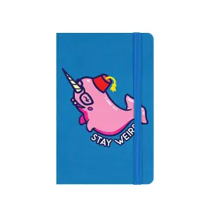 Grindstore Stay Weird Narwhal A6 Notebook Blue/Pink (One Size)