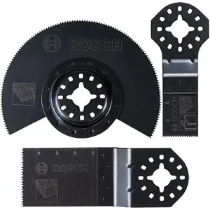 Bosch Makita Starlock Multi Tool Blade Set Wood Metal HCS 3 Piece Set + Box