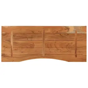 Berkfield Desk Top 140x60x2.5 cm Rectangular Solid Wood Acacia