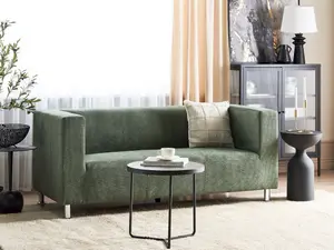 3 Seater Fabric Sofa Green FLORO