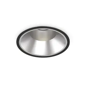 Luminosa Off Round Recessed Downlight Black 21.8cm 4000K